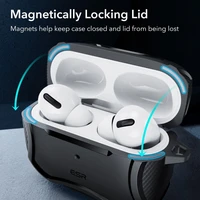 ESR Cyber ​​Armor Halolock Magnetinis dėklas su MagSafe Apple AirPods Pro 1/2 - Juodas