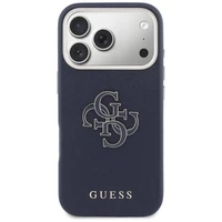 GUESS case for IPHONE 17 Pro Max GUHCP17X5PS4RGGB (PU FW Resin Logo) blue