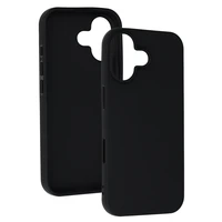 Matinis dėklas telefonui iPhone 17 - juodas