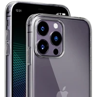 iPhone 14 Pro silikoninis dėklas iš 3mk Clear Case serijos - permatomas