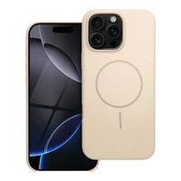 Blizgus magnetinis dėklas suderinamas su MagSafe IPHONE 16 PRO MAX - baltas