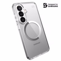 Speck Presidio Perfect-Clear Magnet - Samsung Galaxy S26 MagSafe dėklas (Clear/Clear/sidabrinis)