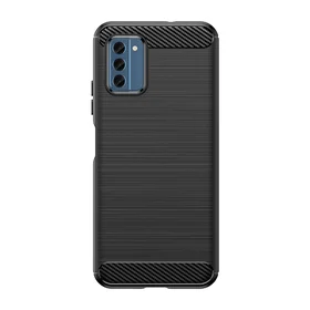 Carbon Case silikoninis dėklas telefonui Nokia C300 - juodas