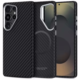 Tech-Protect Ion Carbon Magnetinis dėklas Samsung Galaxy S25 Ultra - juodas