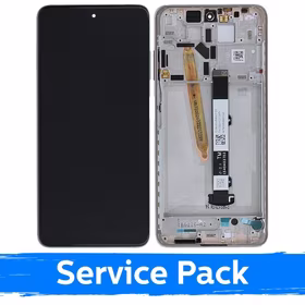 Ekranas skirtas Xiaomi Poco X3 Pro (X3) su rėmeliu / Metal Bronze / (Service Pack)