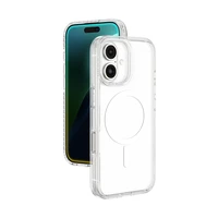 AmazingThing Titan Pro Mag dėklas su magnetiniu žiedu iPhone 16 Plus - skaidrus