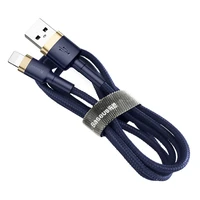 Baseus kabelis Cafule USB - Lightning 1,0 m 2,4A auksinis-mėlynas