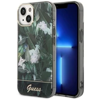 Guess GUHCP14MHGJGHA iPhone 14 Plus 6.7 "žalias/žalias kietas dėklas Jungle Collection