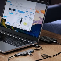 Orico YSA8-U3 USB-A/USB-C Hub prijungimo stotelė 3x USB-A 2.0 + 1x USB-A 3.0 + 1x USB-C 2.0 + 1x 3.5mm Audio + 2x TF&SD - pilka