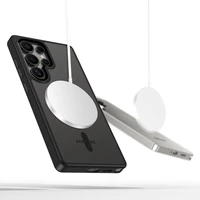 Tech-Protect MagMat MagSafe dėklas telefonui Samsung Galaxy S25 Ultra - skaidrus juodas