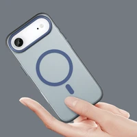 Dėklas telefonui iPhone 17 Air - Magnētinis abrazyvinis dėklas, suderinamas su MagSafe - matinis mėlynas