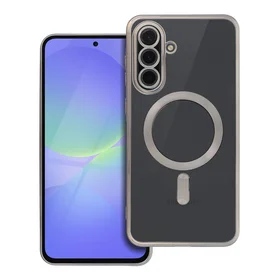 ELECTRO MAG COVER magnetinis dėklas telefonui, suderinamas su MagSafe, skirtas SAMSUNG A36, titano pilkas