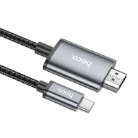 Kabelis Hoco UA27 USB-C to HDMI pilkas