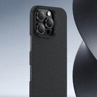 Benks Magnetinis Armor Air Kevlar dėklas telefonui iPhone 16 - PC rėmas 600D - juodas (m)