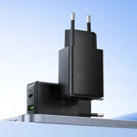 Įkroviklis telefonui Hoco USB A + USB C QC3.0 PD AFC 3A 30W N71 juodas