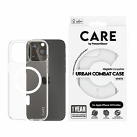 CARE by PanzerGlass Urban Combat Magnetinis dėklas telefonui iPhone 15 Pro Max - baltas