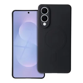 SILICONE MAG COVER dėklas telefonui suderinamas su Magnetiniu SAMSUNG S25 Edge juoda