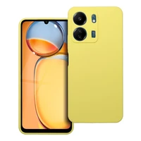 Silikoninis 2mm dėklas telefonui XIAOMI REDMI 13C, citrininis