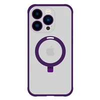 Dėklas telefonui su stovu MagSafe Iphone 12 Pro (m) - violetinis