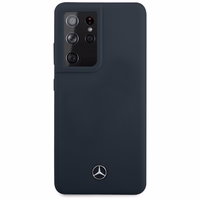 Dėklas telefonui Mercedes Silikoninis Line dėklas Samsung Galaxy S21 Ultra mėlynas