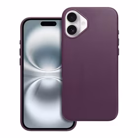 Dėklas Leather Mag Cover (MagSafe) skirtas iPhone 16 Plus violetinis