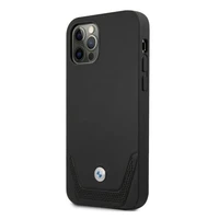 BMW Odinis perforuotas dėklas iPhone 12 Pro Max - juodas