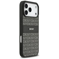 DKNY pakartotinio rašto su toninėmis juostelėmis dėklas telefonui iPhone 17 Pro Max - juodas