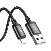 Kabelis USB A į Lightning Hoco 2,4A 2 m X89 juodas
