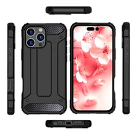 Hybrid Armor dėklas telefonui iPhone 16 Pro Max - juodas