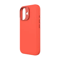 Decoded antimikrobinis silikoninis Stacks galinis dėklas su MagSafe, skirtas iPhone 16 – oranžinis