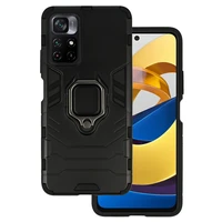 Dėklas telefonui Ring Armor Case for Xiaomi Poco M4 Pro 5G - juodas (m)