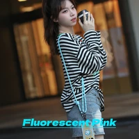 Rock universalus telefono raištis šviečiantis tamsoje ilgas, kaklo dirželis mėlynas