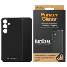PanzerGlass HardCase su D3O® Bio ir karinio lygio sertifikatu Samsung Galaxy S24+ - skaidrus ir juodas