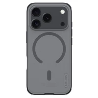 "Nillkin Super Frosted Shield Pro MagSafe" dėklas, suderinamas su "iPhone 17 Pro" - skaidrus, juodas