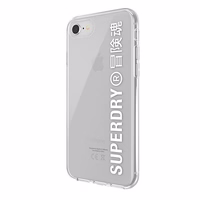 SuperDry Snap iPhone 6/6s/7/8/SE 2020 / SE 2022 Skaidrus dėklas baltas 41573