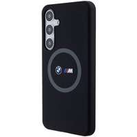 BMW M Silikoninis spausdintas žiedas Magnetinis dėklas telefonui Samsung Galaxy S24+ - juodas