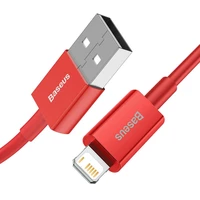 Baseus kabelis Superior USB - Lightning 1,0 m 2,4A raudonas