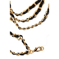 STRAP telefono dirželis, telefono pakabukas / virvelės ilgis 116 cm (58 cm kilpoje) / ant kaklo – juodas