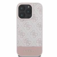Guess 4G apatinis dėklas telefonui iPhone 16 Pro Max (m) - rožinis