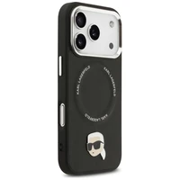 Karl Lagerfeld Karl Pin Magnetinis dėklas telefonui iPhone 17 Pro - Juodas