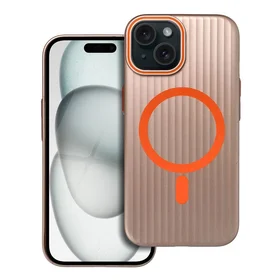 Dėklas SIMPLY suderinamas su MagSafe IPHONE 15 titano desertinė spalva