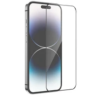 Borofone grūdintas apsauginis stiklas BF6 Diamond Armor viso ekrano HD Iphone 15 Pro telefonui - 10 vienetų rinkinys