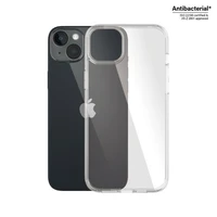 PanzerGlass HardCase antibakterinis karinio standarto sertifikuotas dėklas iPhone 14 Plus / 15 Plus telefonams – skaidrus