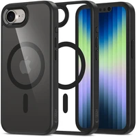 Tech-Protect MagMat MagSafe iPhone 16e dėklas – juodas-permatomas