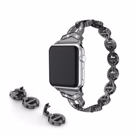 Laikrodžio apyrankės kilpa (f) Apple Watch 42/44/45 dizainas 3 - juoda (f)