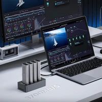 "Orico IT48N-C" 4 diskų prijungimo stotelė su M.2 NVME klonavimo funkcija - pilka