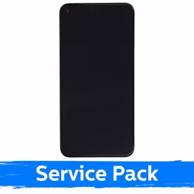 Ekranas skirtas Google Pixel 5 juodas su rėmeliu (Service Pack)