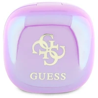 Guess 4G spausdintas logotipas Bluetooth TWS ausinės + įkrovimo stotelė - violetinės