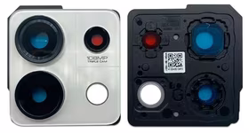 Xiaomi Redmi Note 13 5G kameros stikliukas su rėmeliu White ORG