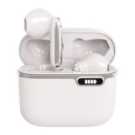 ART belaidės ausinės Bluetooth TWS + docking stotis Type C AP-TW-B4W balta